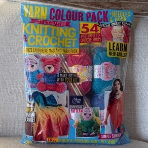 Let’s Get Crafting UK’s Favorite Knitting & Crochet Mag and Yarn Pack Bundle